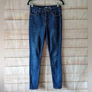 Old Navy Rockstar Women's Size 6L Super Skinny High Rise Jeans Blue Stretchy